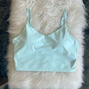 Athleta elation V neck sports bar color Mint size M